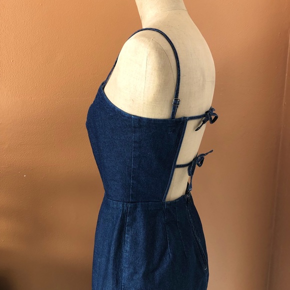 American Eagle Outfitters Dresses & Skirts - American Eagle Jean Dress, Spaghetti Strap, Size 6